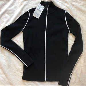 Zara knitted black turtleneck